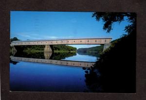 VT Windsor Cornish Covered Bridge Vermont New Hampshire NH Postcard