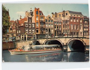 Postcard Singel, Amsterdam, Netherlands