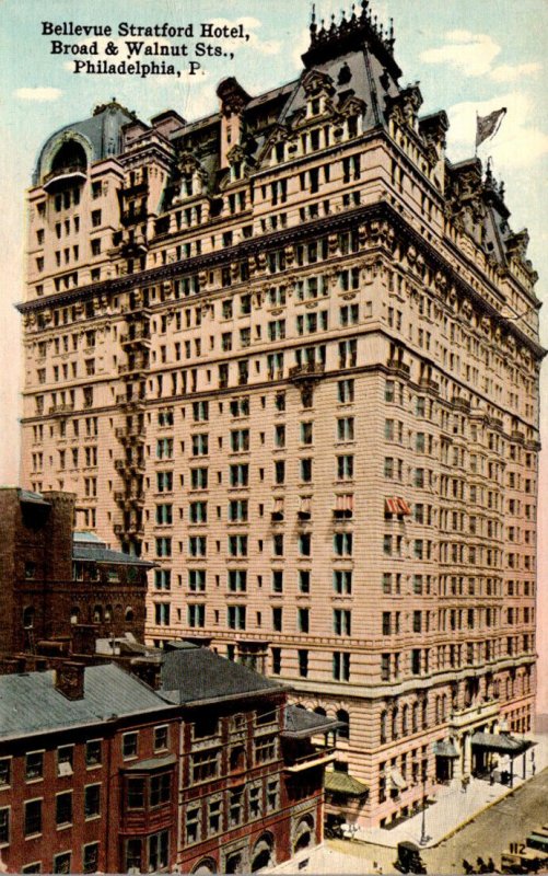 Pennsylvania Philadelphia Bellevue Stratford Hotel Broad & Walnut Streets