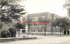 MN, Willmar, Minnesota, RPPC, High School Building, Pearson Photo No 4011