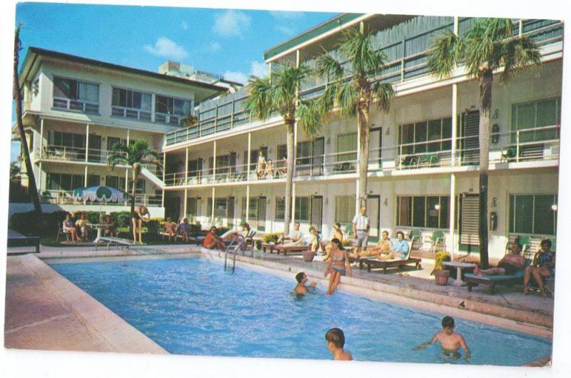 Fort Lauderdale FL Merrimac Hotel Motel 1967 Swimming Pool