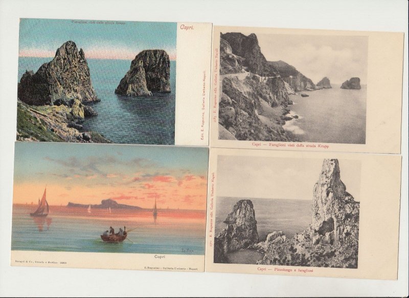 CAPRI ITALY 57 Vintage Postcards mostly pre-1920 (L5611)