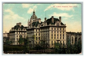 Vintage 1910 Postcard St. Luke's Hospital Building New York City NY