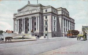 Trolley at Court House - Newark NJ, New Jersey - pm 1911 - DB