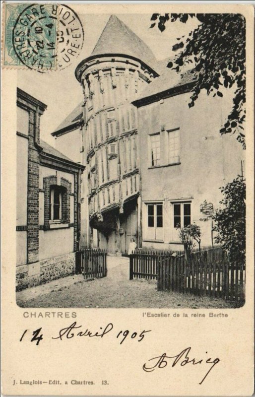 CPA CHARTRES L'Escalier de la Reine Berthe (1201793)