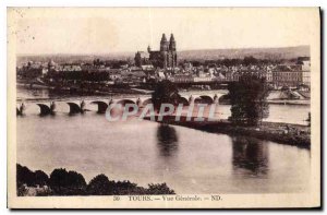 Postcard Old Tours Vue Generale