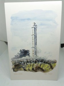 Sway Tower Hampshire Vintage Art Painting Postcard by Gervase A Gregory 1997