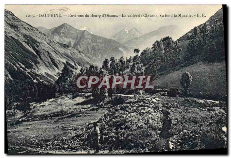 Old Postcard Dauphine Surroundings Bourg d & # 39Oisans The valley of Clavans...