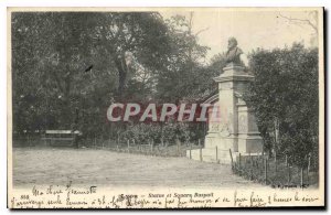 Postcard Old Lyon and Statue Square Raspail
