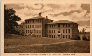 1920s Engineering Building University of Maryland College Park Maryland Postcard