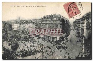 Postcard Old Marseille La Rue de la Republique