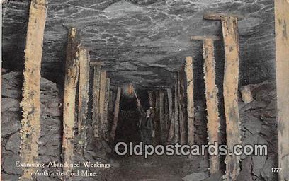  Anthracite Coal Mine Examining Abandoned Works