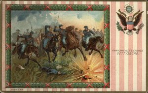 American Civil War Battle of Gettysburg Carnage c1910 Vintage Postcard