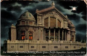 VINTAGE POSTCARD NIGHT AT AGRICULTURE BUILDING AT ALASKA-YUKON-PACIFIC EXPO 1909