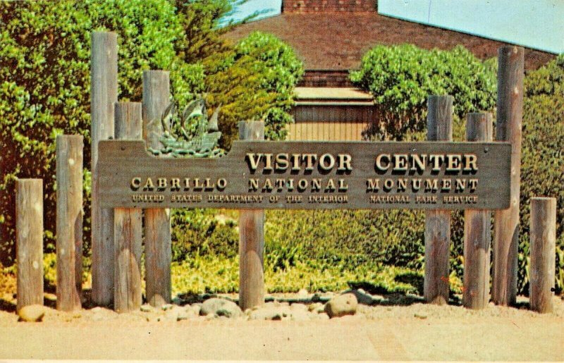 POINT LOMA-SAN DIEGO-CA~CABRILLO NATIONAL MOUNUMENT-VISITOR CENTER  POSTCARD