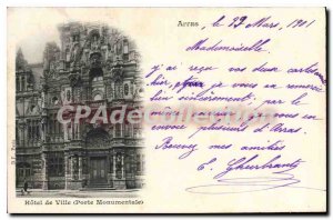Postcard Old City Hall Arras Gate Momumentale