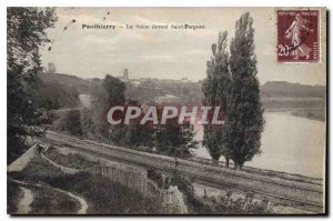 Old Postcard Ponthierry Seine to Saint Fargeau