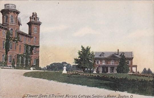 Ohio Dayton Flower Beds & Trained Nurses Cottage Soldiers Home