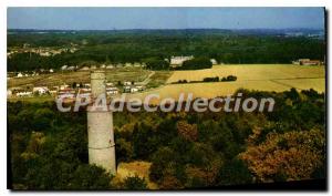 Modern Postcard Janville on Juine Essonne aerial view Tower Pocancy