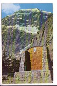 Memorial Plaque, Mt Edith Cavell, Alberta,