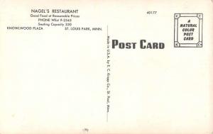St Louis Park Minnesota views of Nagel's Restaurant vintage pc Z26345