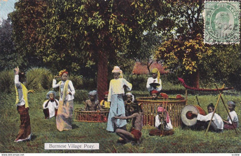 BURMA , 00-10s ; Burmese Village Poay