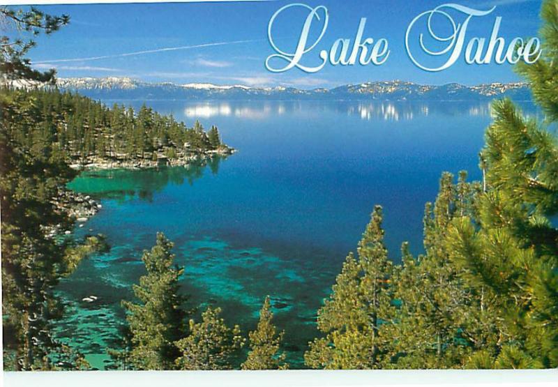 Lake Tahoe  Crystal Blue Water Aerial View  Postcard  # 7908