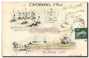 Old Postcard Carnival & # 39Aix Aix en Provence