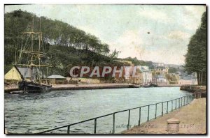 Old Postcard Morlaix Boat Basin afloat