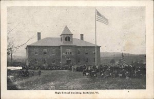 Richford Vermont VT High School c1910 Vintage Postcard