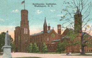 Vintage Postcard 1915 Smithsonian Institution Building Landmark Washington D.C.
