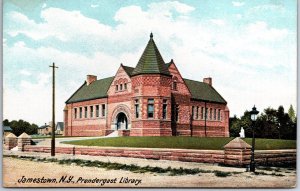 VINTAGE POSTCARD PRENDERGAST LIBRARY AT JAMESTOWN NEW YORK c. 1910s