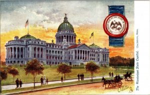 Tucks 2454 Mississippi State Capitol Vintage Postcard J42