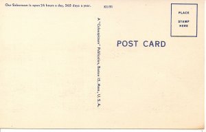 MAINE Freeport ME, LL Bean Factory 1935-50, Linen Postcard