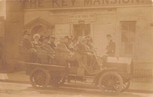 Washington DC Georgetown Francis Scott Key Home Tour Bus Real Photo PC AA20704