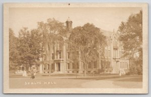 Northampton MA RPPC Seelye Hall Smith College and Students c1918  Postcard K22