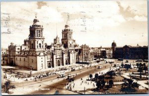 rppc postcard Catedral de Mexico