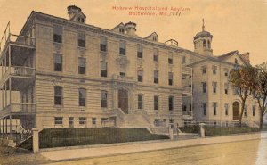 Baltimore Maryland Hebrew Hospital and Asylum Vintage Postcard AA84035