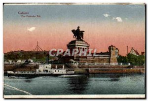 Postcard Old Coblenz Das Deutsche Eck