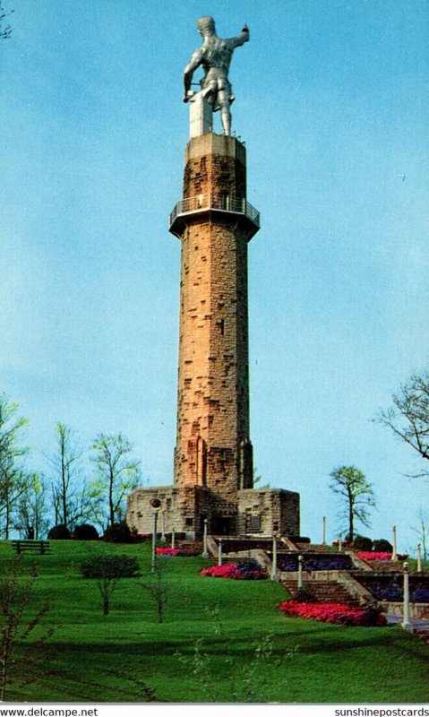 Alabama Birmingham Vulcan Statue Atop Of Red Mountain