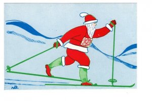 Santa Claus on Skis, Merry Christmas, Sweden, Orienteering Map