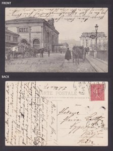 FRANCE, Postcard, Lyon, Perrache Station