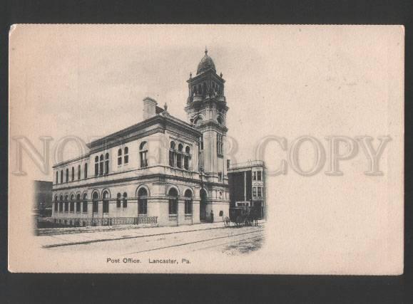 120182 USA Pa. LANCASTER Post Office vintage postcard