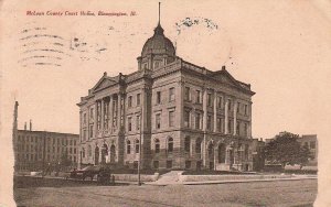 Postcard McLean County Court House Bloomington IL
