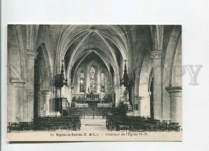 482641 FRANCE Nogent-le-Rotrou church interior Vintage postcard