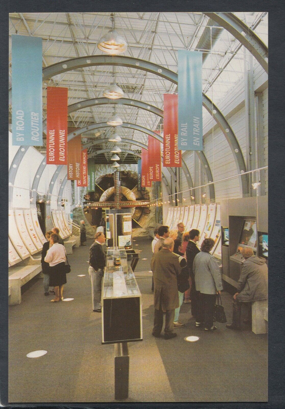 Transport Postcard Trains The Euro Tunnel Exhibtion Centre