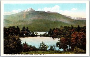 Mount Chocorua And Lake White Mountains New Hampshire NH Scenic View Postcard