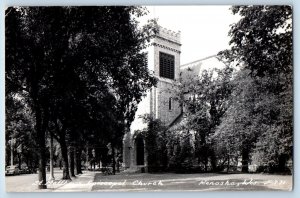 Kenosha Wisconsin WI Postcard RPPC Photo St. Matthews Episcopal Church 1947