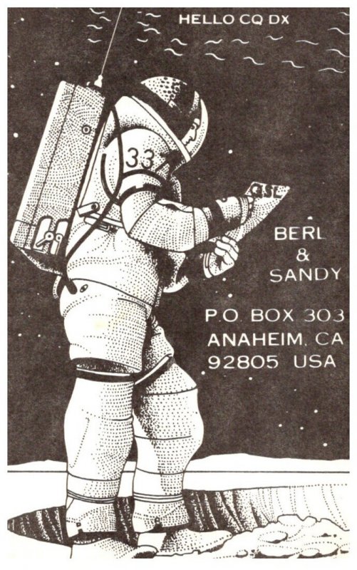 Astronaught , QSL card