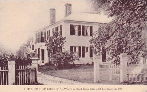 Massachusetts Concord The Home Of Emerson Where He Lived From 1835 Until His ...